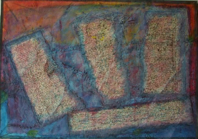 Peinture intitulée "LA PEINTURE DANS L'…" par Marie Faglin, Œuvre d'art originale,
