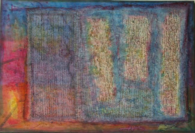 Peinture intitulée "LA PEINTURE DANS L'…" par Marie Faglin, Œuvre d'art originale,