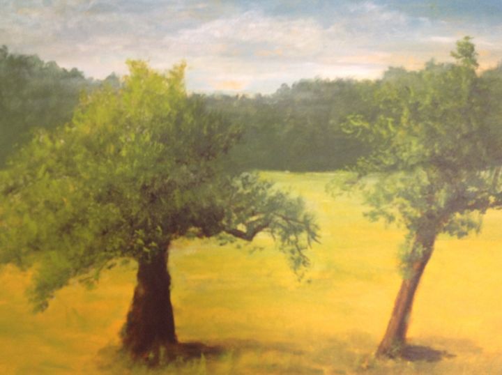 Peinture intitulée "Les deux frêres" par Marie Foisnet, Œuvre d'art originale