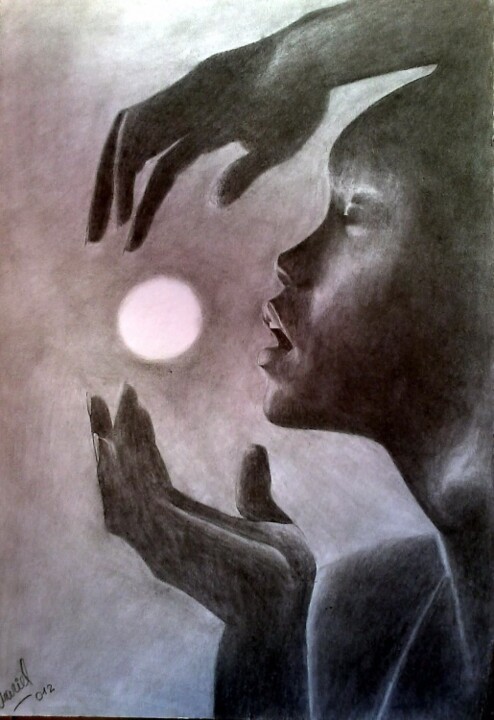 Drawing titled "Atardece" by Mariel Castello, Original Artwork, Other