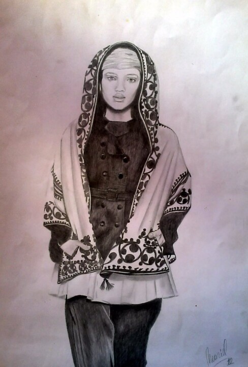 Drawing titled "Liz" by Mariel Castello, Original Artwork, Other