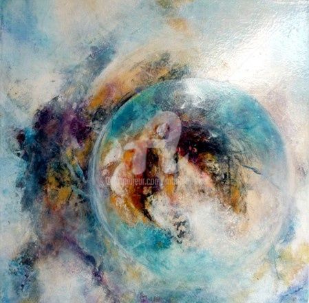 Painting titled "l'Univers en mouvem…" by Marie Laplace, Original Artwork, Other