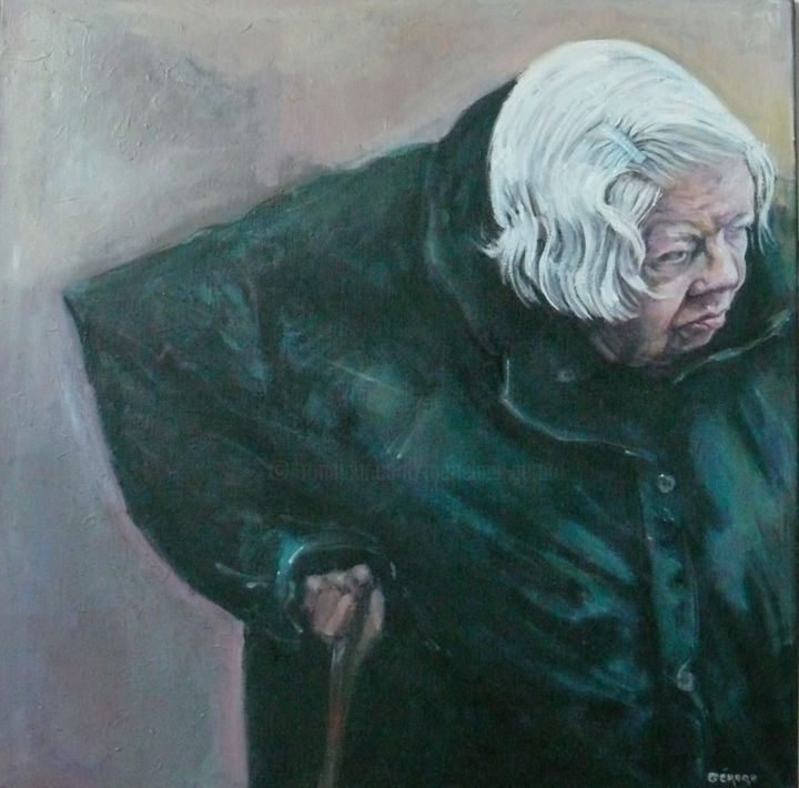 Peinture intitulée "l'attente" par Marieline Gerard, Œuvre d'art originale, Huile