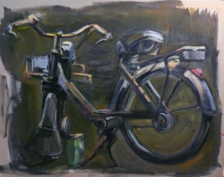 Painting titled "solex1" by Marieline Gerard, Original Artwork, Oil