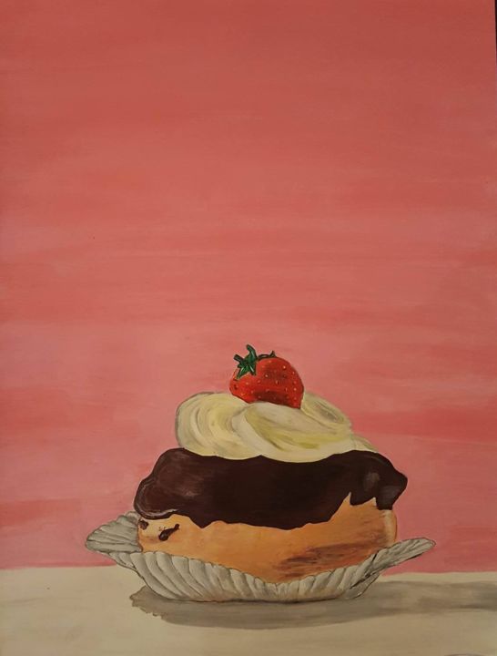 Painting titled "pastry.jpg" by Marie-Lou Mnt, Original Artwork