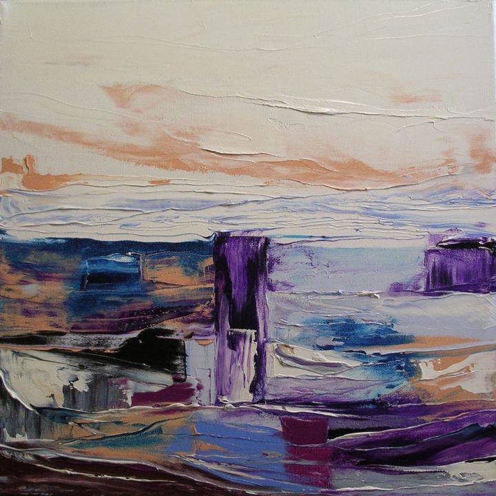 Painting titled "Le chenal 2" by Marie-Noëlle Daubanay, Original Artwork
