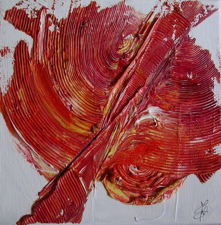Peinture intitulée "L'érable rouge" par Marie-Noëlle Daubanay, Œuvre d'art originale