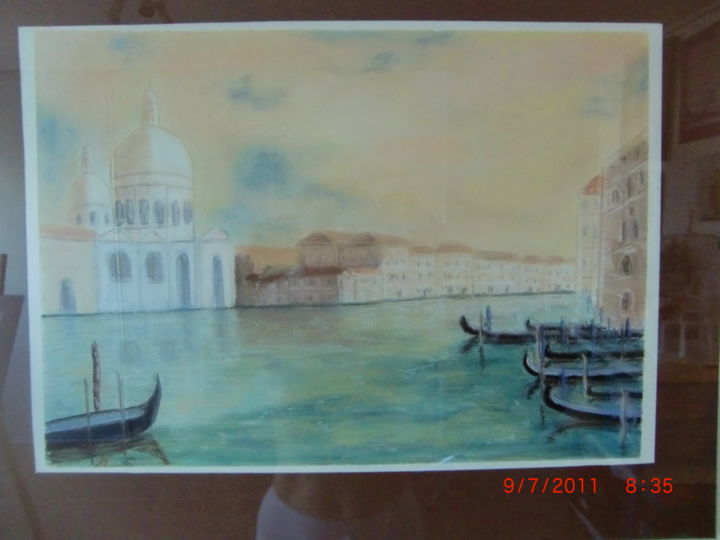 Painting titled "venise-grand-canal.…" by Marie Odile Nicolas-Lafont, Original Artwork