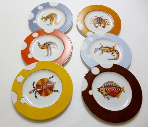 Peinture intitulée "Assiette porcelaine…" par Marie-Pascale Dedet, Œuvre d'art originale