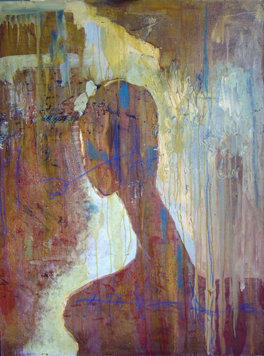 Pittura intitolato "Polina" da Mariia Gorbunova, Opera d'arte originale, Olio