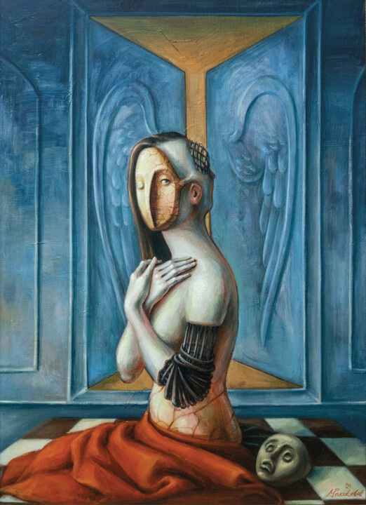 Peinture intitulée "Miralisa" par Marijana Rakićević, Œuvre d'art originale, Huile Monté sur Châssis en bois