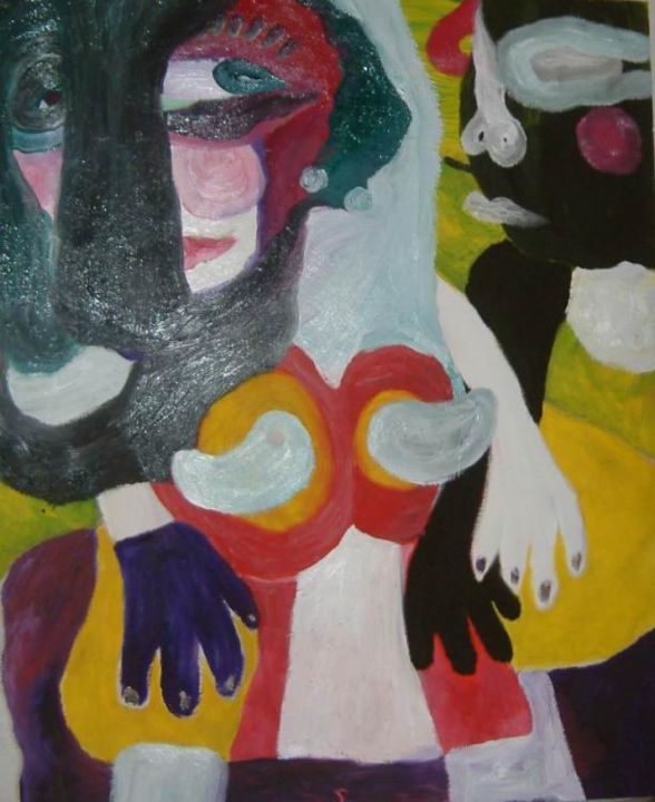 Pittura intitolato "4" da Marijana Zebeljan, Opera d'arte originale