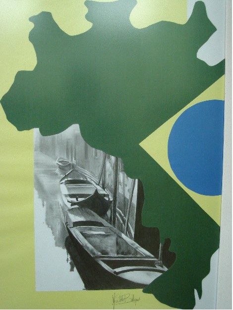Pintura intitulada "Brasil and Italy" por Marilda Beligni, Obras de arte originais