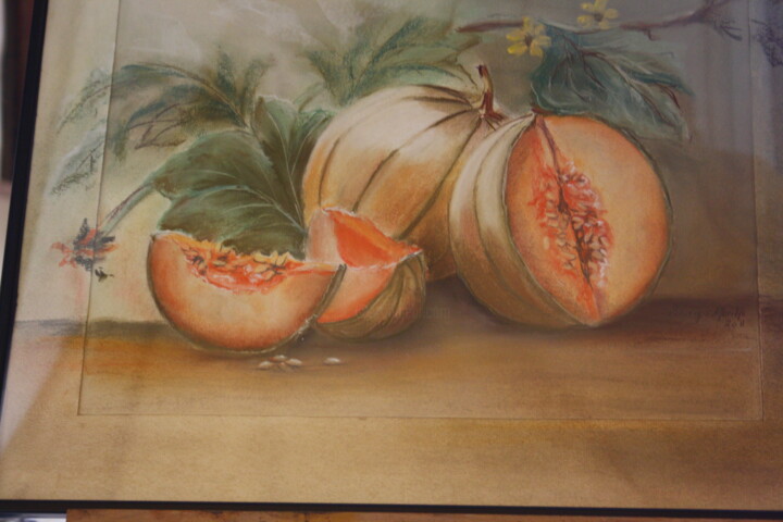 Pintura titulada "melons" por Marilyn Bourgois, Obra de arte original