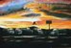 Schilderij getiteld "Sunset-2" door Marilyn Hayes, Origineel Kunstwerk