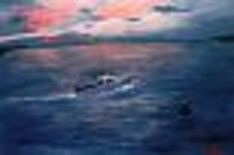 Painting titled "Heading for Home" by Marilyn Hayes, Original Artwork