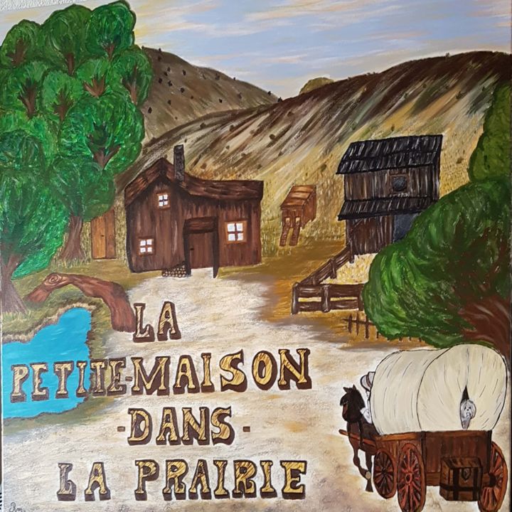 Peinture intitulée "Tableau la petite m…" par Marilyn, Œuvre d'art originale, Acrylique