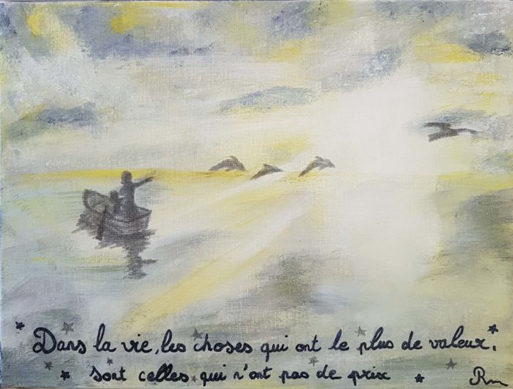 Painting titled "Citation" by Marilyn, Original Artwork