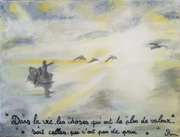 Peinture intitulée "Citation" par Marilyn, Œuvre d'art originale