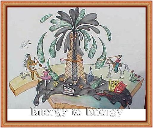 Schilderij getiteld "Energy to Energy" door Mkrartworks, Origineel Kunstwerk, Olie