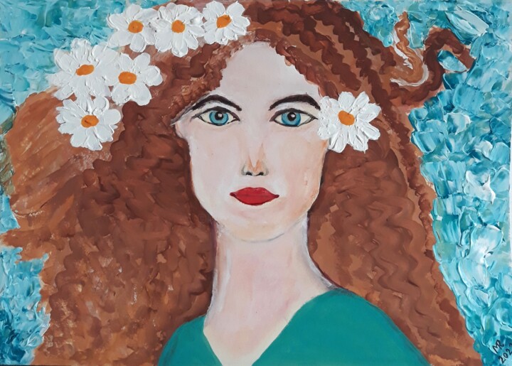 「Seasons.Spring.」というタイトルの絵画 Marie Rudaによって, オリジナルのアートワーク, アクリル