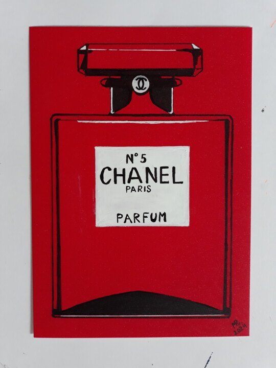 Schilderij getiteld "Perfumery-3;Chanel-…" door Marie Ruda, Origineel Kunstwerk, Acryl