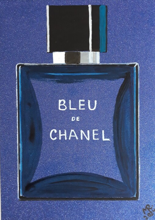 「Perfumery-6;Chanel-…」というタイトルの絵画 Marie Rudaによって, オリジナルのアートワーク, アクリル