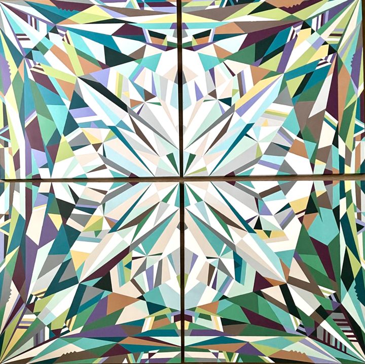 Pittura intitolato "Crystal Repulse Bay" da Marina Astakhova, Opera d'arte originale, Acrilico