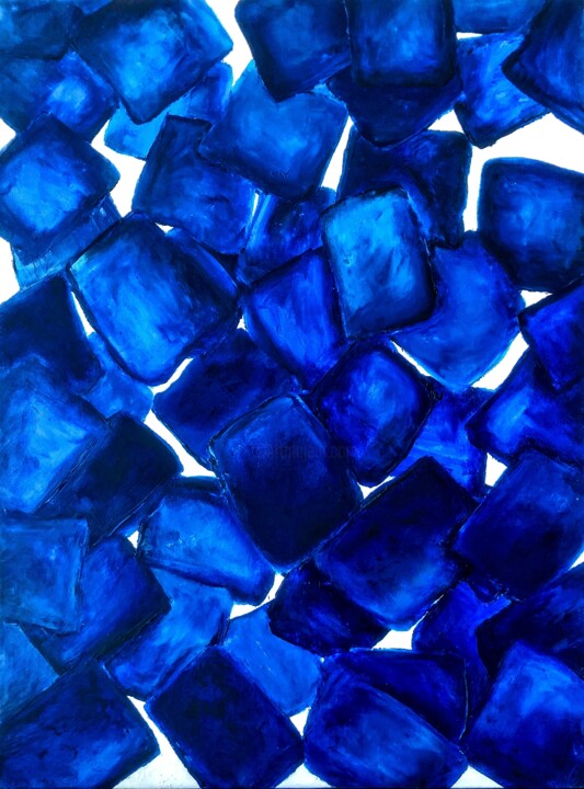 绘画 标题为“Lapis Lazuli” 由Marina Gorbachova, 原创艺术品, 油