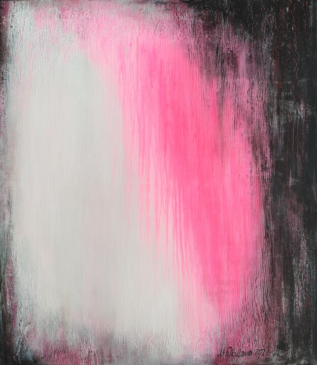제목이 "Abstraction № 23"인 미술작품 Marina Okulova로, 원작, 아크릴 나무 들것 프레임에 장착됨