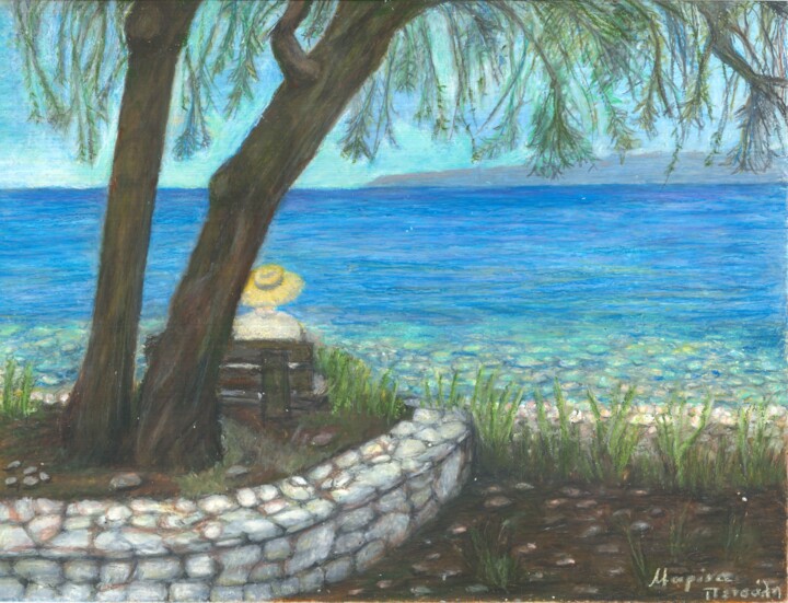 绘画 标题为“Sea view” 由Marina Petsali, 原创艺术品, 粉彩