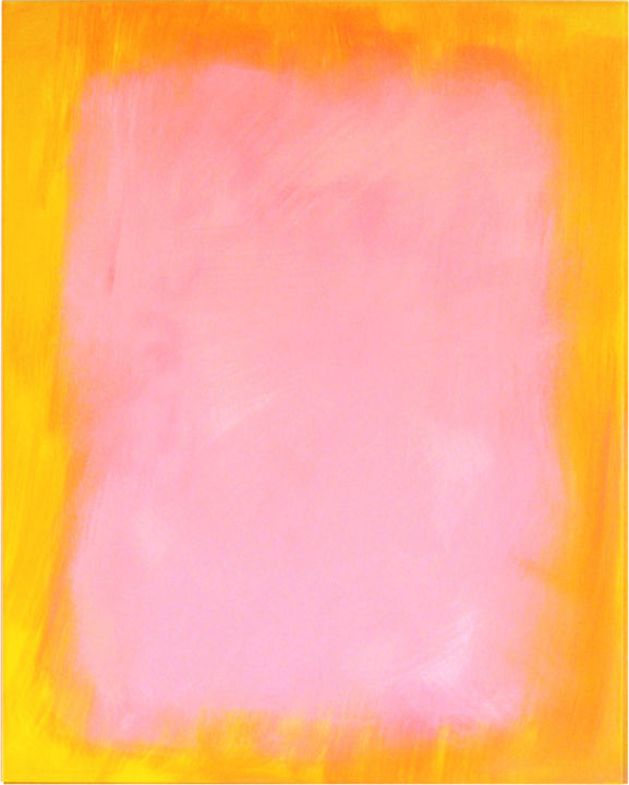 Painting titled "Marshmallow / Yello…" by Marina Rusalka, Original Artwork, Oil Mounted on Wood Stretcher frame