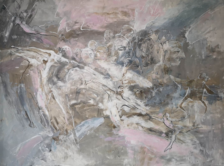 Картина под названием ""Untitled"" - Marina Shkarupa, Подлинное произведение искусства, Масло Установлен на Подрамник