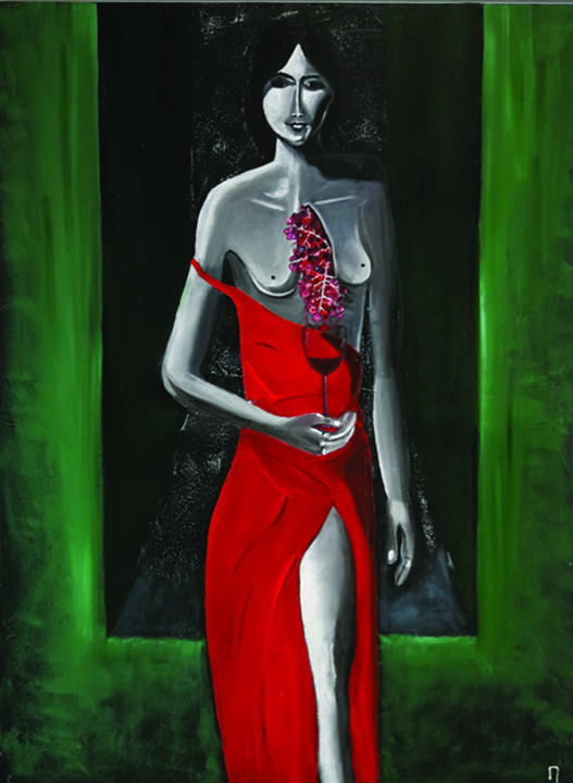 「Délice elixir」というタイトルの絵画 Marina Laineによって, オリジナルのアートワーク