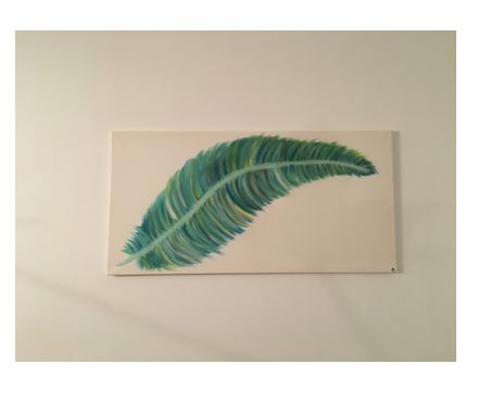 Peinture intitulée "Plume" par Marine Besse, Œuvre d'art originale, Acrylique