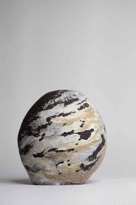 Sculpture titled "Elyo" by Marine Boucher, Original Artwork, Ceramics