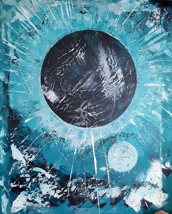 Peinture intitulée "galaxi.jpeg" par Marinella Vignati, Œuvre d'art originale, Acrylique