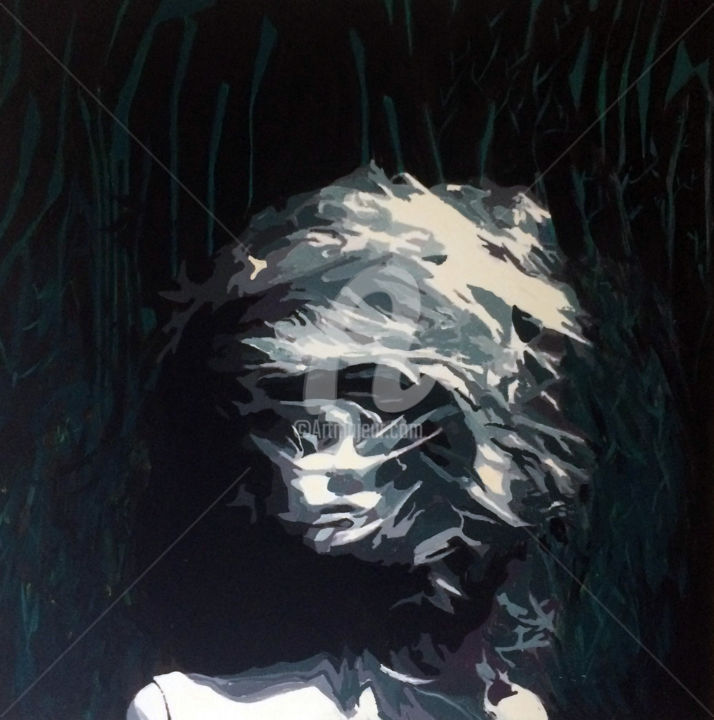 Painting titled "Hiar" by Marinescu Cosmin, Original Artwork, Acrylic