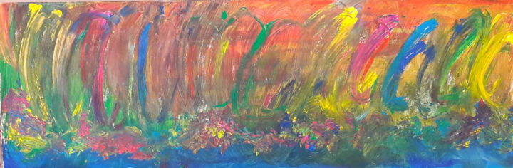 Malerei mit dem Titel "Le printemps, cycle…" von Débora Marinho, Original-Kunstwerk