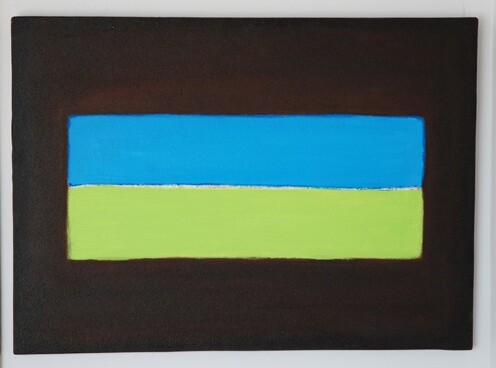 Картина под названием "horizon I" - Mario Bondanini, Подлинное произведение искусства, Масло