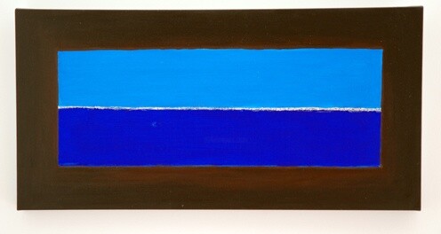 Peinture intitulée "horizon III" par Mario Bondanini, Œuvre d'art originale, Huile
