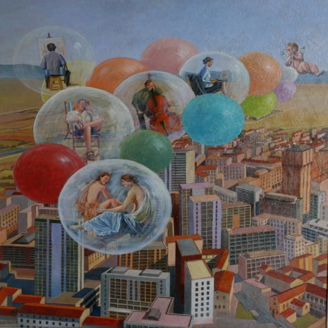 Pittura intitolato "Fly" da Mario Dabbene, Opera d'arte originale