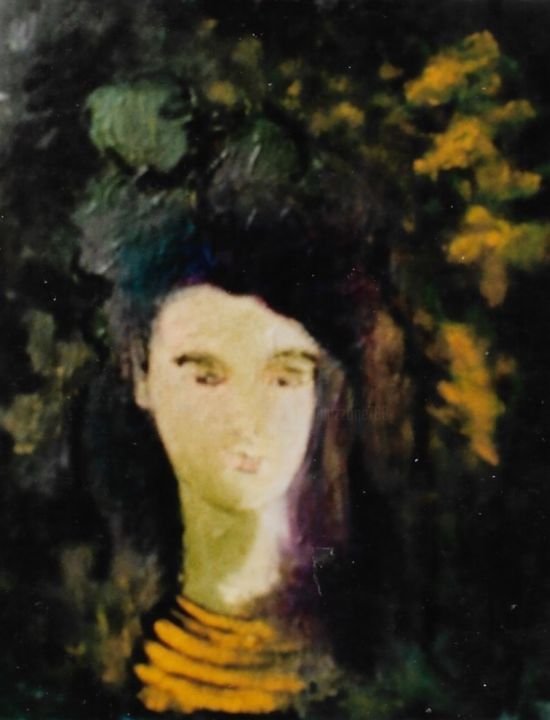 Pittura intitolato "Astrid" da Mario Fanconi, Opera d'arte originale, Olio