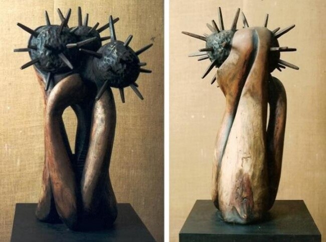 Sculpture intitulée "Kinyah Ox" par Mario Morasan, Œuvre d'art originale