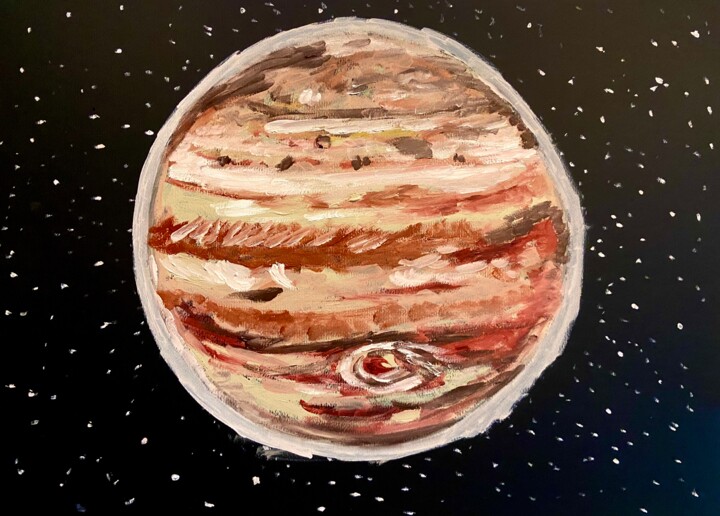 Pittura intitolato "Giove" da Mario Pratesi, Opera d'arte originale, Olio