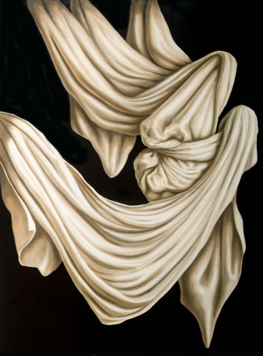 Peinture intitulée "Ange" par Mario Sépulcre, Œuvre d'art originale, Huile