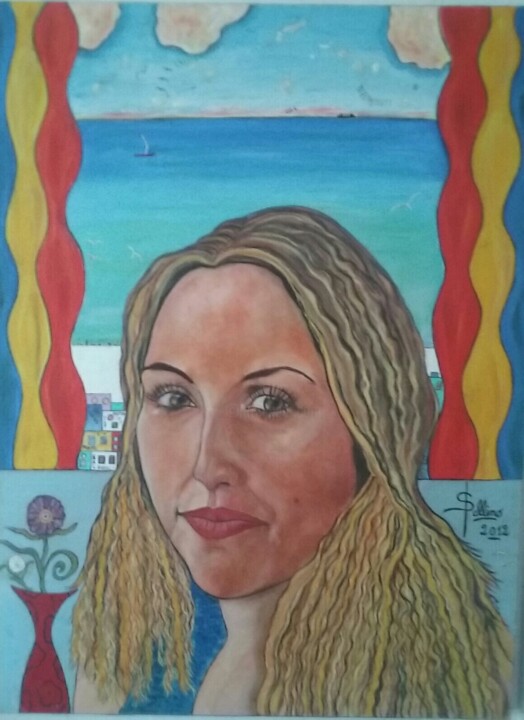 Painting titled "Adriana" by Mario Spallino, Original Artwork