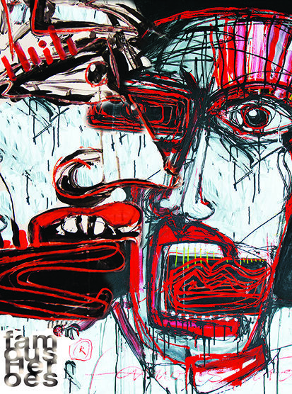Digitale Kunst getiteld "Dialog_4/21" door Mario Sprinz, Origineel Kunstwerk, Digitaal Schilderwerk