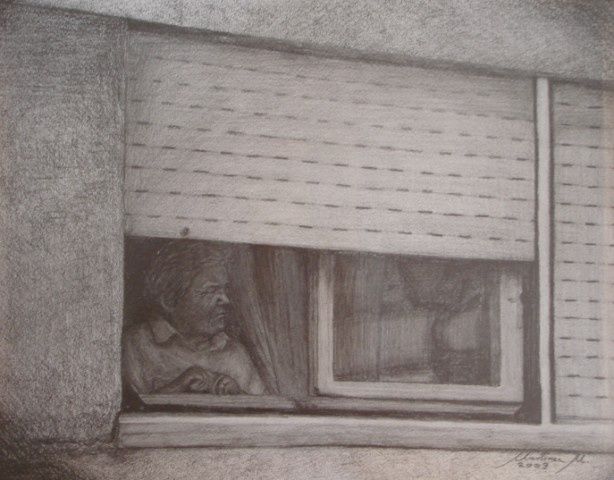 Painting titled "Neighbour" by Mario Martinec, Original Artwork