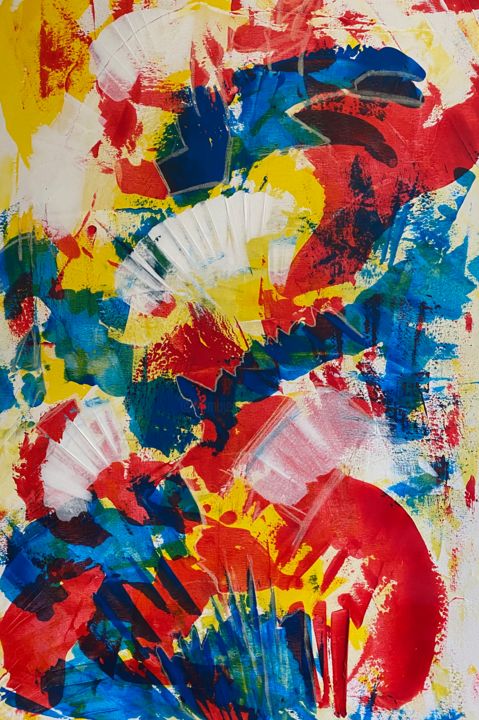 Painting titled "Colour for life 2 (…" by Marion Witschel, Original Art, Acrylic